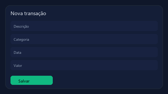Ilustra&ccedil;&atilde;o do formul&aacute;rio de transa&ccedil;&atilde;o